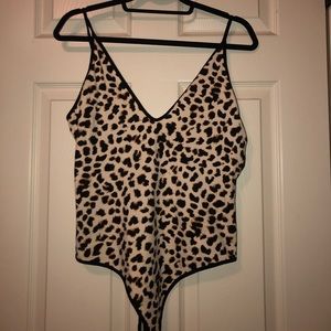 Leopard print one piece